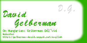 david gelberman business card